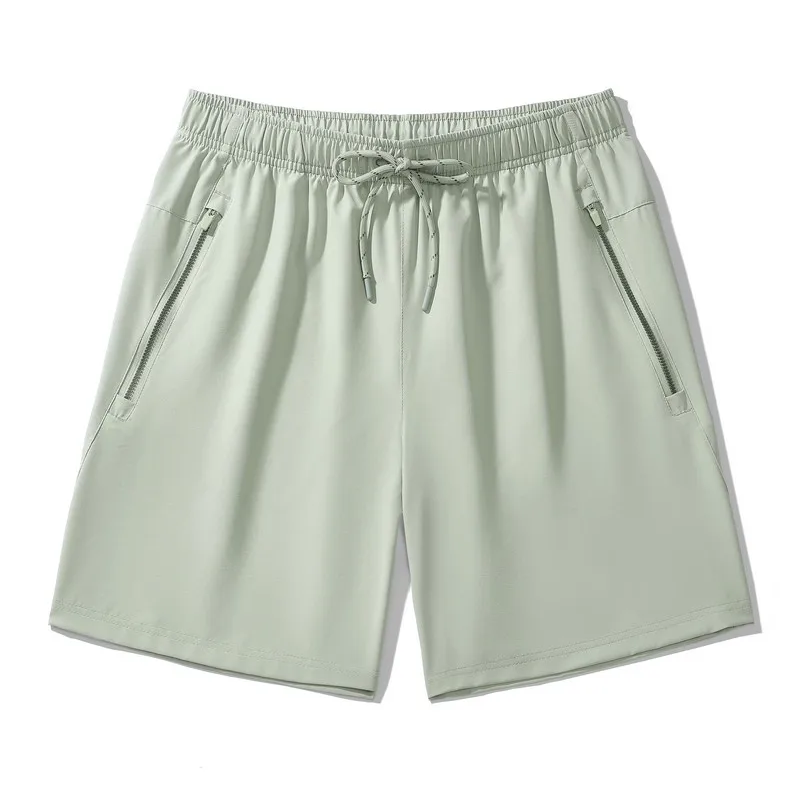 Men Gradient Color Shorts Breathable Loose Casual Outdoor Light Green Shorts