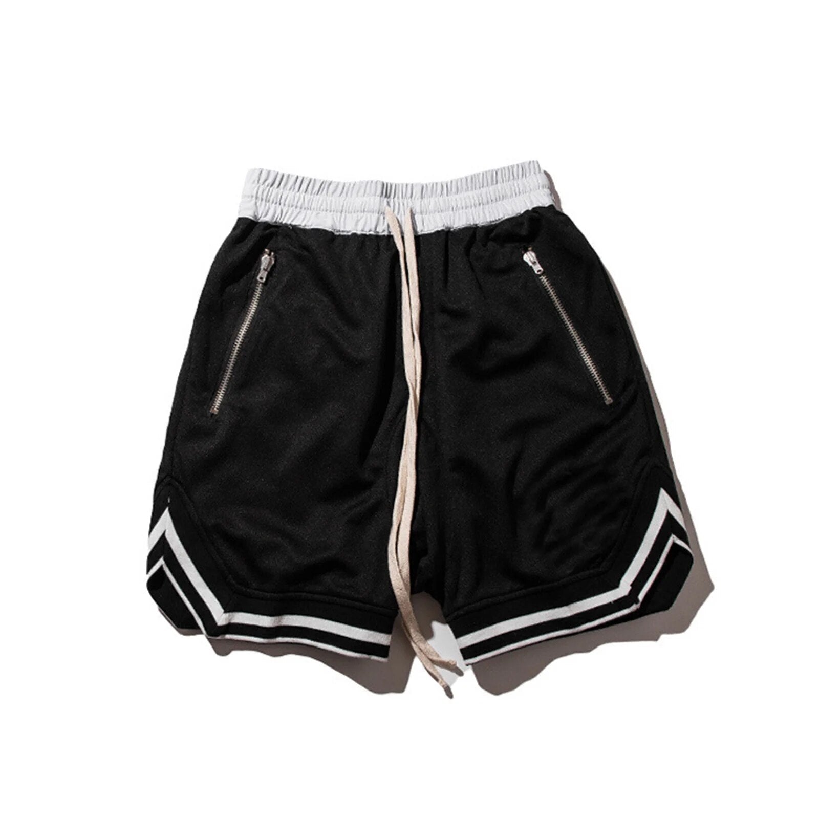 Men Sports Shorts Fitness Basketball Running Loose Black Shorts